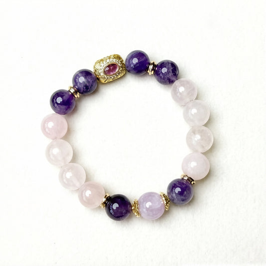 Soft Amethyst Bloom Bracelet