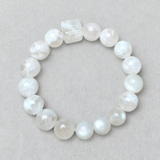 Snow White Phantom Quartz Bracelet