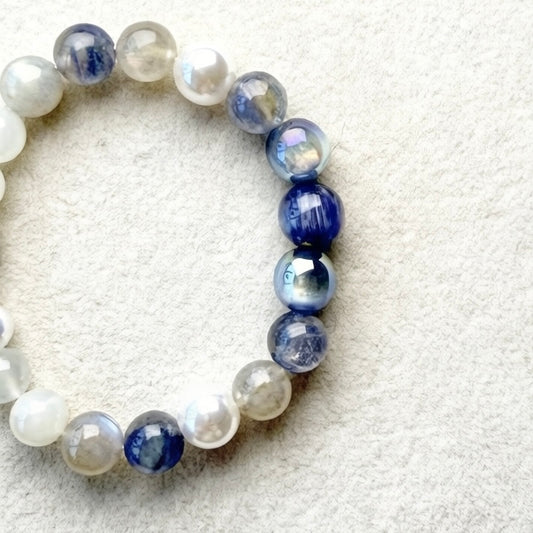 Lapis Pearl Bracelet