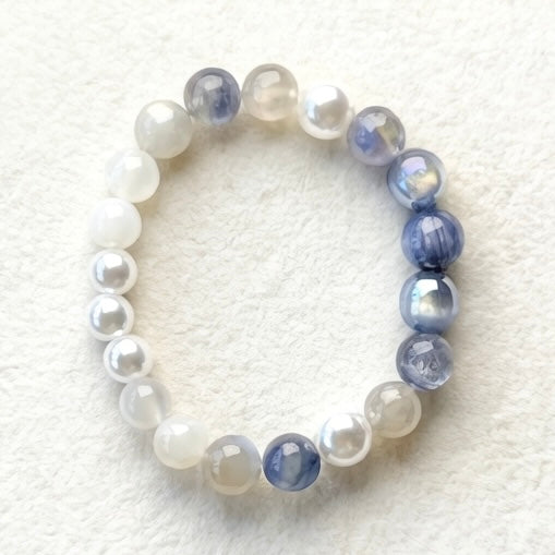 Lapis Pearl Bracelet